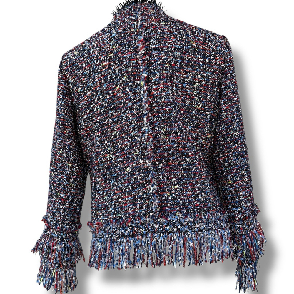 Women's Multicolor Tweed Jacket - Picture 5 of 11